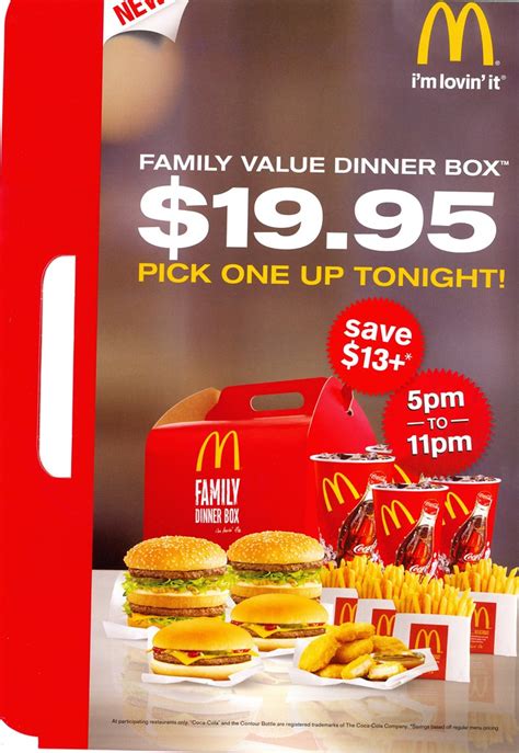 mcdonald's 12 dollar dinner box.